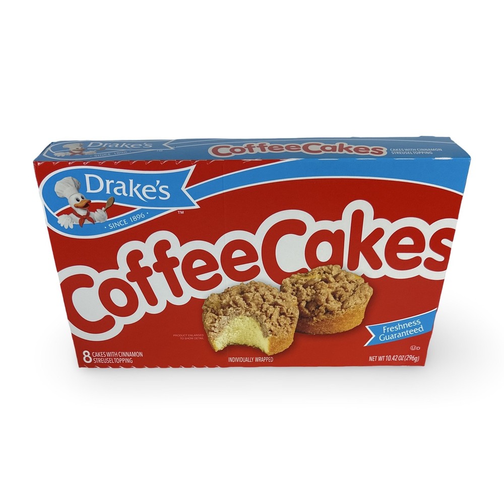 Drake’s Coffee Cakes 8 Count | 2 Boxes