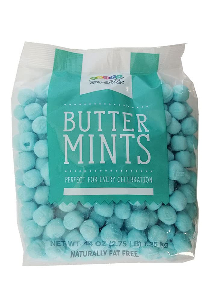 Blue Buttermints, Appx. 350 Pieces from Hospitality Mints, 2.75 Pound (Pack of 1
