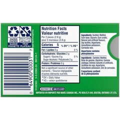 EXCEL® Spearmint Sugar Free Gum (12 Pellets) – PACK OF 4 – FROM CANADA