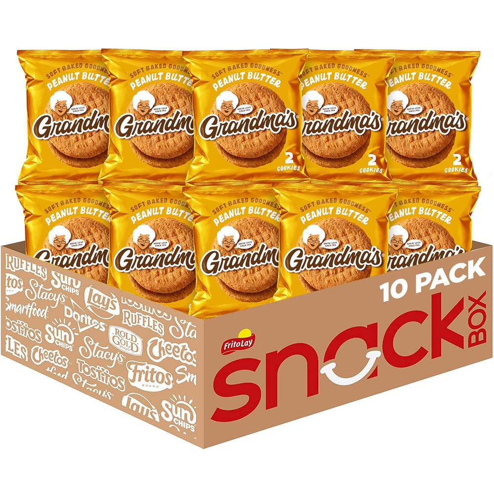 Grandma’S Cookies, Peanut Butter, 2.5 Ounce (Pack of 10)