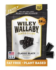Soft & Chewy 24 Oz Australian Black Licorice Twists – Resealable Freshness Bag