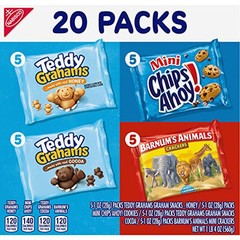Nabisco Fun Shapes Variety Pack 20 Snack Packs Barnum’s Animal Crackers Teddy…