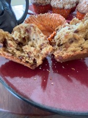Crumb Topped Butter Pecan Muffins
