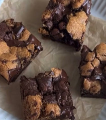 🍫🍪 Chocolate Fudge Snickers Brookies Fresh Baked Brownie Cookie Dessert 9 Ct🍪