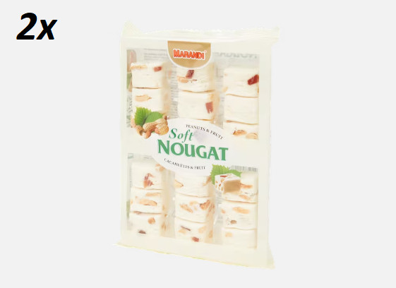 2 x Marandi Nougat Peanuts & Fruits Sweets 170 g / 5.99 oz