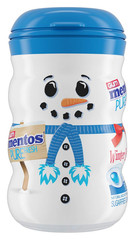 Sugar-Free Chewing Gum, Fresh Mint Flavor, Winter Edition Snowman Bottle, Holida