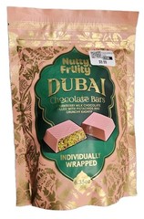 Nutty Fruity DUBAI Strawberry Milk Chocolate Bars Pistachio Kadayif LTD BB 1/27