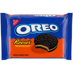 NEW OREO REESE’S PEANUT BUTTERY CREME CHOCOLATE SANDWICH COOKIES 12.35 OZ @
