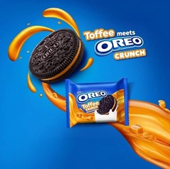 Oreo Toffee Crunch biscuits, Oreo Toffee flavour, 255g Big packet, Free ship