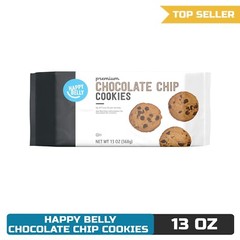 Happy Belly Premium Chocolate Chip Cookies, 13 ounce (Pack of 1)