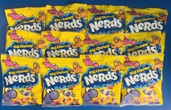 (12) Nerds Big Chewy Assorted Fruit Candy 6oz. Bags Bulk Lot BB: 12/2026