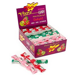 Zotz Fizz Power Candy 48 Count Assorted Fruit Flavors Sweet Sour Treats