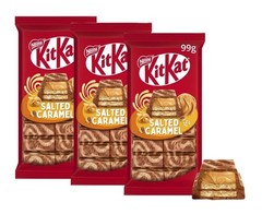 3x 99G KIT KAT SALTED CARAMEL Flavor Chocolate Bars 3.5oz