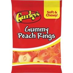 Gurley’s 4.5 Oz. Gummy Peach Rings 743784 Pack of 12 Gurley’s 743784