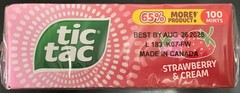 24 Pack Tic Tac Strawberry and Cream Mints Bulk 1.7oz Candy Mints 100 Mints