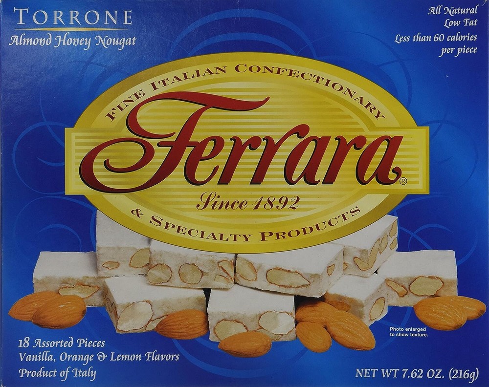 Torrone Nougat Candy, 18 Piezas Surtidas () Net Wt 7.62 216G