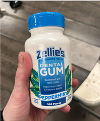 Zellies Peppermint Xylitol Dental Gum (5 Pack)