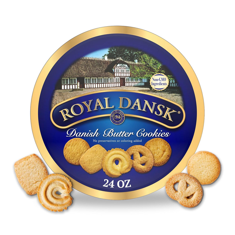Royal Dansk Danish Butter Cookies, Premium Assorted Cookies Made with Real Butte