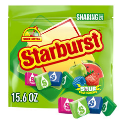Sour Chewy Candy Individually Wrapped Fruit Sharing Size 15.6 Oz Resealable Bag