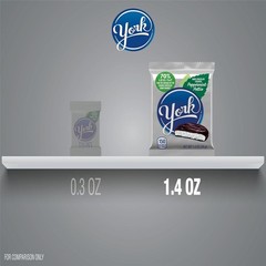 YORK Dark Chocolate Peppermint Patties, Candy Packs, 1.4 oz (36 Count)