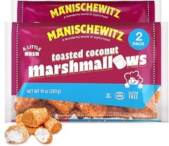Light & Puffy Toasted Coconut Marshmallows – 10oz Pack of 2, Kosher Certified
