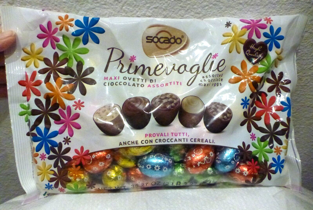 🎶Easter🎶 Socado Assorted Milk Egg-Shaped Chocolate 1kg 35.27oz Made in Italy