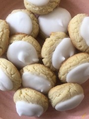 Keto Iced Amaretti Cookies * Gluten Free * Diabetic Safe * Organic * Sugar Free