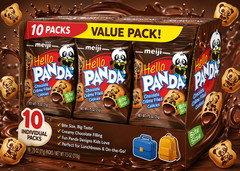 Meiji Hello Panda Cookies, Chocolate Crème Filled – 10 Bags – 0.75oz