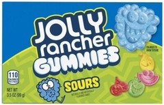2x Jolly Rancher Gummies Sours Flavor 99g Sour & Chewy Gummy Candy Theatre Box