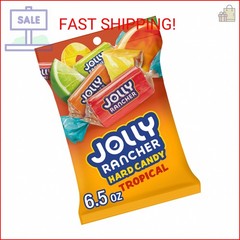 JOLLY RANCHER Tropical Fruit Flavored Hard Candy Bag, 6.5 oz