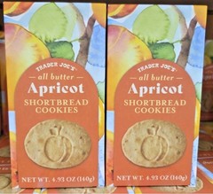 2 Boxes Trader Joe’s All Butter Apricot Shortbread Cookies 4.93oz 140g