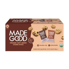 MadeGood Soft Baked Cookie Bites Variety Pack, 0.85 oz., 32 pk.