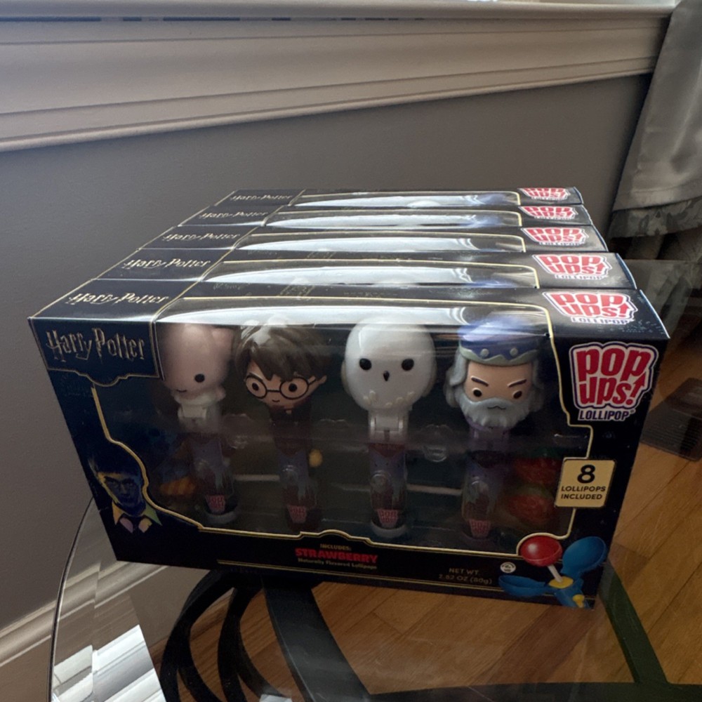 Pop Ups! Harry Potter Lollipop Strawberry 8 Pack Box