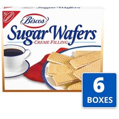 6-Pack Biscos Creme Filled Sugar Wafer Cookies, 8.5 Ounce Boxes