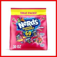 Rainbow Gummy Clusters Candy Treats, 60 Pack