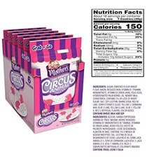 Mother’s Iced Animal Crackers Cookies Circus Animals | 3 Oz (6 Pack)