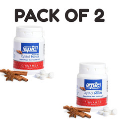 Epic 100% Xylitol Mints – Sugar Free & Aspartame Free – 180 Pieces – Pack of 2