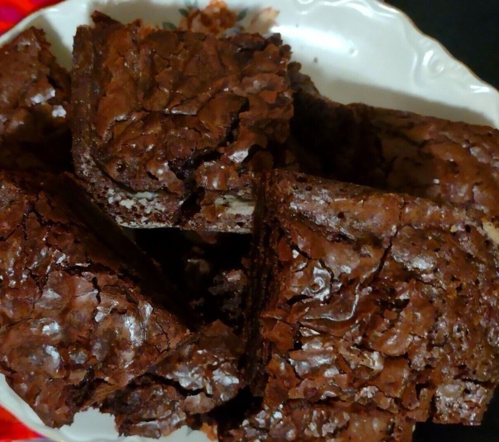 Yum bakery vegan sugar free   fresh homemade triple chocolate Fudge Brownies