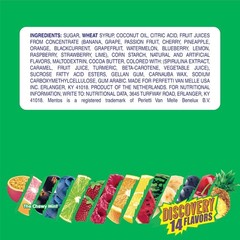 Chewy Mint Candy Roll, Discovery 14 Assorted Fruit Flavors, 14 Pieces Per Rol…