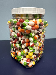 1.6 lb XL jar of freeze dried skittles