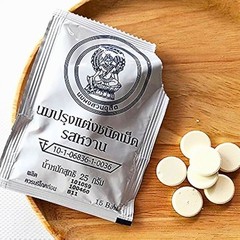 50x Authentic Chitralada Compressed Milk Tablet Snack Candy Sweet Flavor 25g
