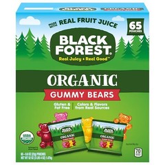 Black Forest Organic Gummy Bears Candy, 0.8-Ounce Bag , 65 Count (Pack of 1)