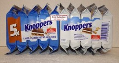 Storck Knoppers German Milk Hazelnut Chocolate Wafer Bundle 0.88oz 25g