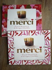 2 PC MERCI Finest Assorted of European Chocolate 8.8 oz/ 250g. Gift for Her. New