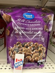 AiWaWa CA, Canada Milk Chocolate Covered Raisins, 908g