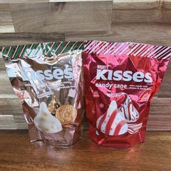Hershey’s Holiday White Chocolate Kisses Snickerdoodle & Candy Cane 6.5oz Bag