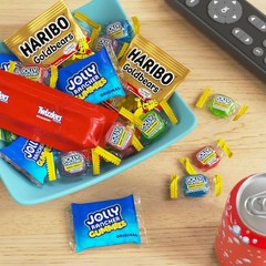 HARIBO, JOLLY RANCHER and TWIZZLERS Assorted Fruit Flavored Candy Party Pack,…