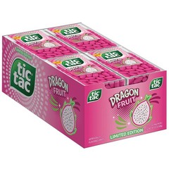 Tic Tac Dragon Fruit Mints, Bulk 12 Pack, 1.7 Oz Each