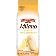 Pepperidge Farm Milano White Chocolate Lemon Flavored 7 ounce (Pack of 1)