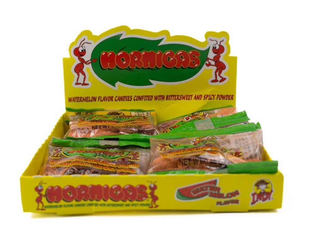 INDY Hormigas Watermelon Flavor Candies With Bittersweet & Spicy Powder 12ct